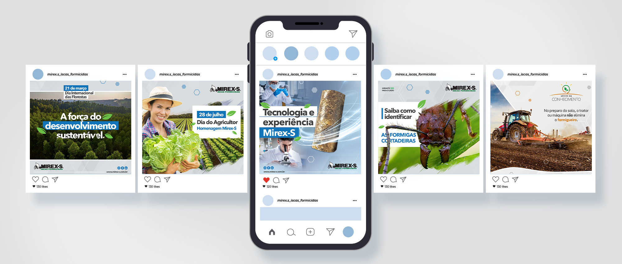 Posts para as redes sociais Mirex-S