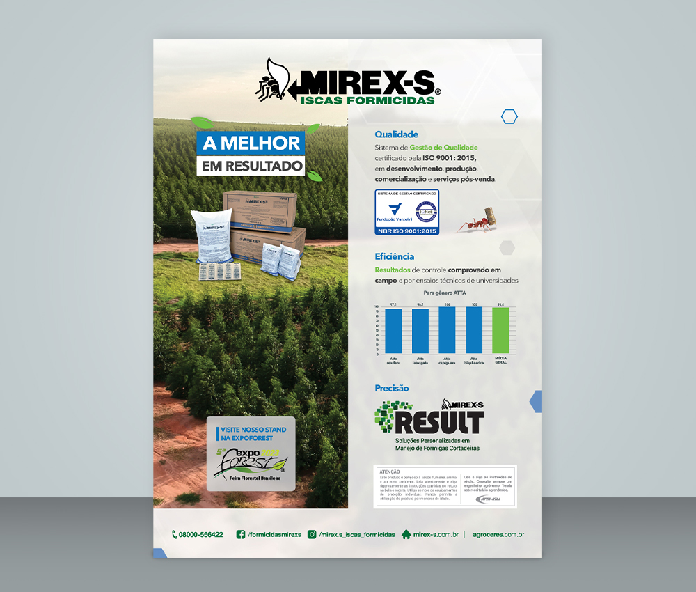 Anúncio de revista do programa Result, Mirex-S