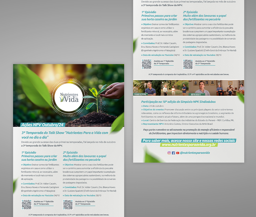 Email marketing de Ações Nutrientes Para a Vida