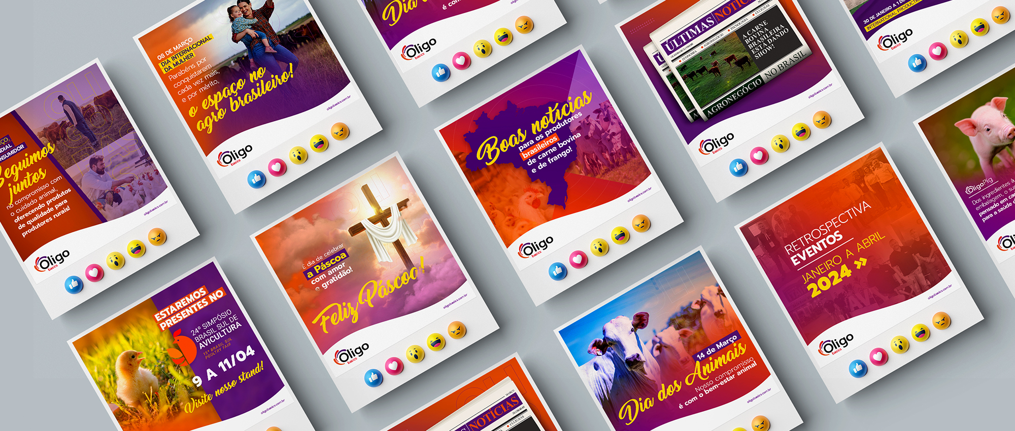 Posts para redes sociais Oligo Basics