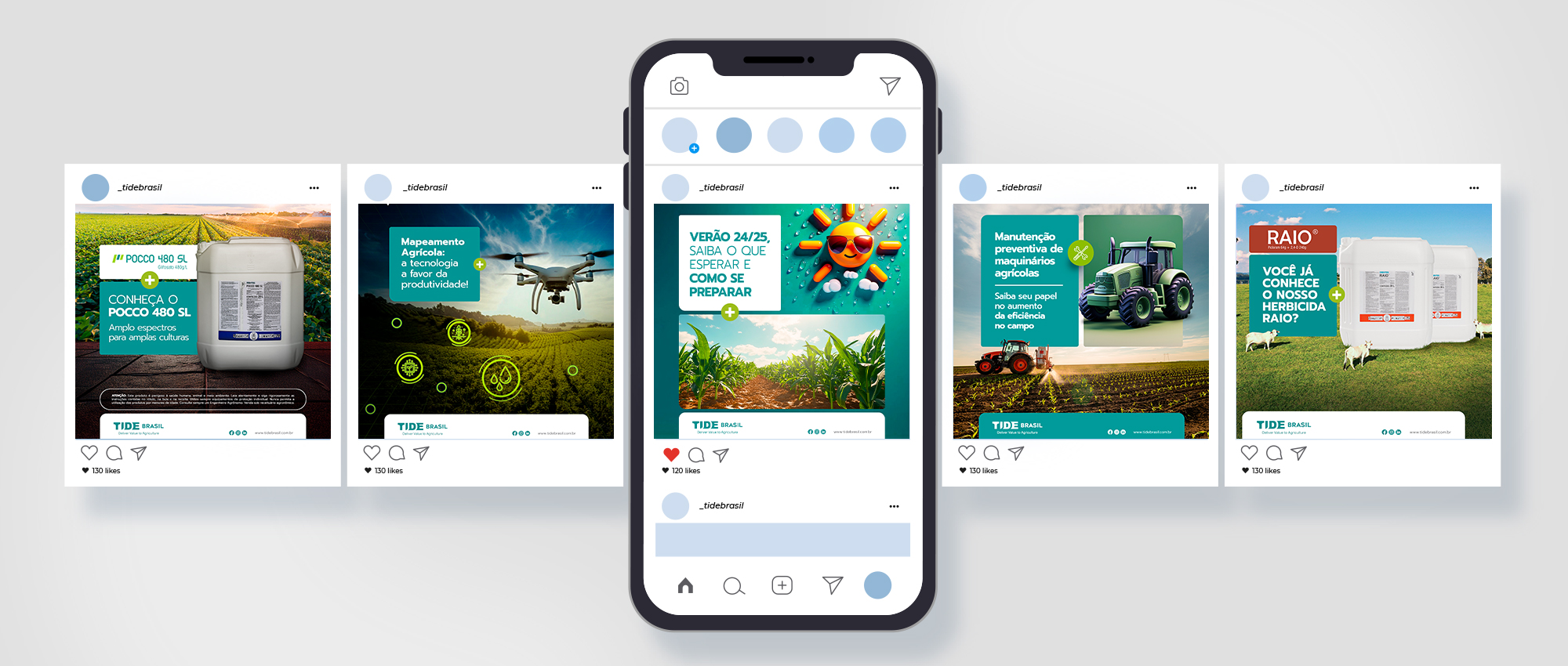 Posts para redes sociais Tide Brasil
